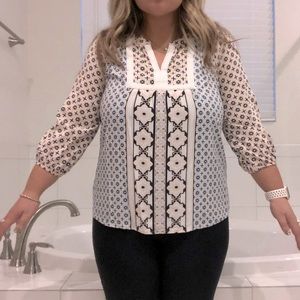 Crown and Ivy 3/4 Length Sleeve Top